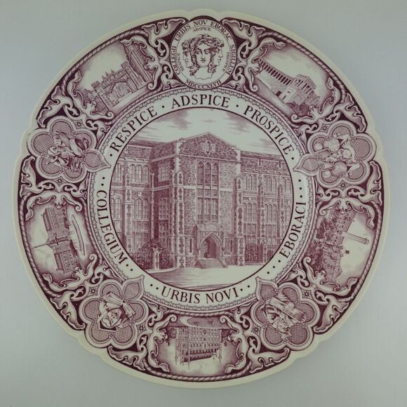 Wedgewood Mulberry Plate College Of The City Of New York The Technology Building - Picture 1 of 9